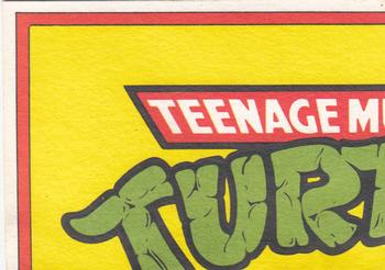 1989 Topps Teenage Mutant Ninja Turtles - Stickers (Series One) #1 Raphael Back