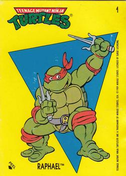 1989 Topps Teenage Mutant Ninja Turtles - Stickers (Series One) #1 Raphael Front