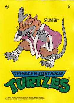 1989 Topps Teenage Mutant Ninja Turtles - Stickers (Series One) #6 Splinter Front