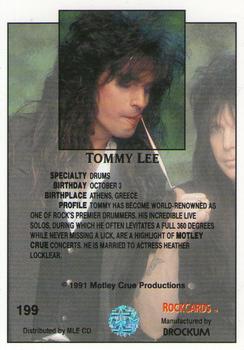 1991 Brockum Rock Cards #199 Tommy Lee Back
