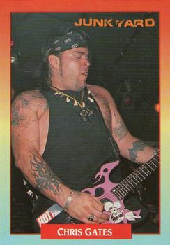 1991 Brockum Rock Cards #20 Chris Gates Front