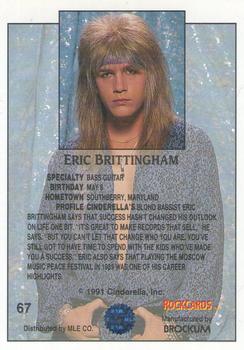 1991 Brockum Rock Cards #67 Eric Brittingham Back