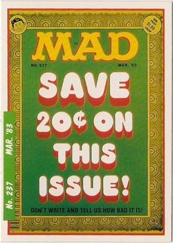 1992 Lime Rock Mad Magazine #237 March 1983 Front