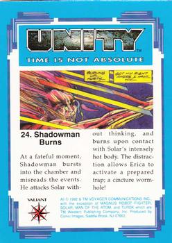 1992 Comic Images Unity: Time Is Not Absolute #24 Shadowman Burns Back