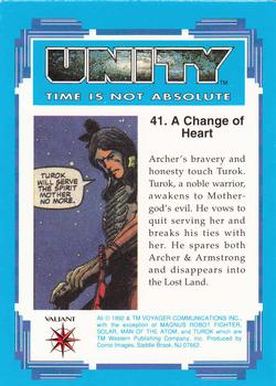 1992 Comic Images Unity: Time Is Not Absolute #41 A Change of Heart Back