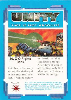 1992 Comic Images Unity: Time Is Not Absolute #50 X-O Fights Back Back