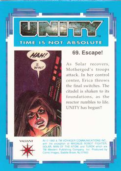 1992 Comic Images Unity: Time Is Not Absolute #69 Escape! Back