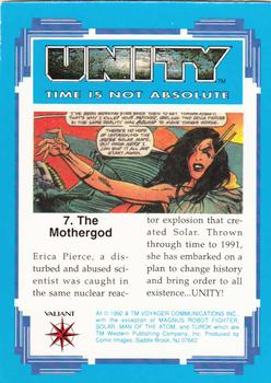 1992 Comic Images Unity: Time Is Not Absolute #7 The Mothergod Back