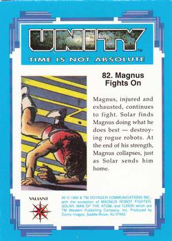 1992 Comic Images Unity: Time Is Not Absolute #82 Magnus Fights On Back
