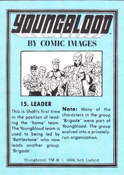 1992 Comic Images Youngblood #15 Leader Back