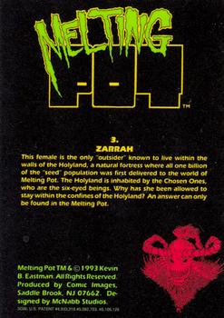 1993 Comic Images Melting Pot #3 Zarrah Back