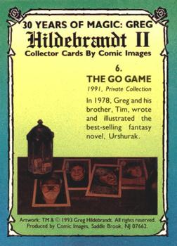 1993 Comic Images 30 Years of Magic: Greg Hildebrandt II #6 The Go Game Back