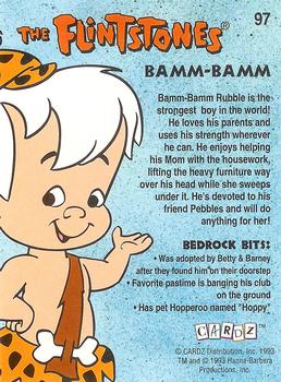 1993 Cardz The Flintstones #97 Bamm-Bamm Back