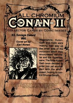 1994 Comic Images Conan Series 2 #83 Savage Sword #86 Back