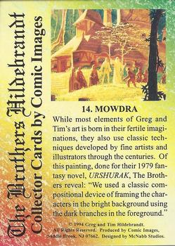 1994 Comic Images Hildebrandt Brothers III #14 Mowdra Back