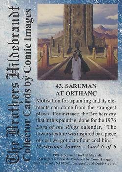 1994 Comic Images Hildebrandt Brothers III #43 Saruman at Orthanc Back