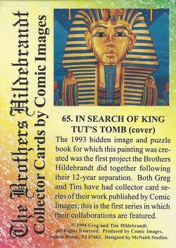 1994 Comic Images Hildebrandt Brothers III #65 In Search of King Tut's Tomb (cover) Back