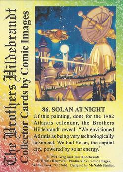 1994 Comic Images Hildebrandt Brothers III #86 Solan at Night Back