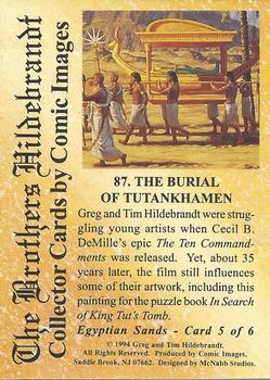 1994 Comic Images Hildebrandt Brothers III #87 The Burial of Tutankhamen Back