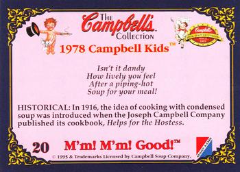 1995 Collect-A-Card Campbell’s Soup Collection #20 1978 Campbell Kids Back
