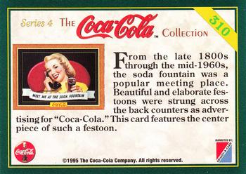 1995 Collect-A-Card Coca-Cola Collection Series 4 #310 Meet Me at the Soda Fountain Back
