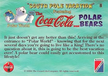 1996 Collect-A-Card Coca-Cola Polar Bears #8 Polar World Back