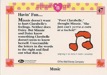 1991 Impel Minnie 'N Me #47 Music Back