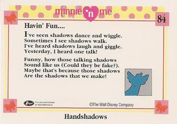 1991 Impel Minnie 'N Me #84 Handshadows Back