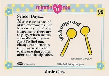 1991 Impel Minnie 'N Me #98 Music Class Back