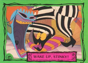 1990 Dart Beetlejuice #75 Wake Up, Stinky! Front
