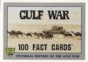 1991 Dart Gulf War Facts #1 Pictorial History of the Gulf War Front