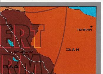 1991 Dart Gulf War Facts #2 Map / Colonial Era Front