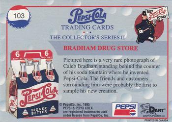 1995 Dart Pepsi-Cola Collector's Series 2 #103 Bradham Drug Store Back