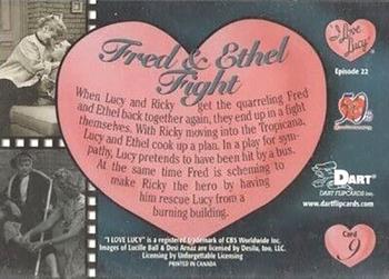 2001 Dart I Love Lucy 50th Anniversary #9 Fred & Ethel Fight Back