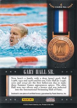 2012 Panini Americana Heroes & Legends - Elite Materials Gold Proof #92 Gary Hall Sr. Back