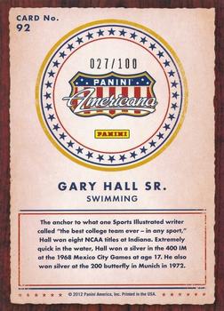 2012 Panini Americana Heroes & Legends - Bronze Proof #92 Gary Hall Sr. Back
