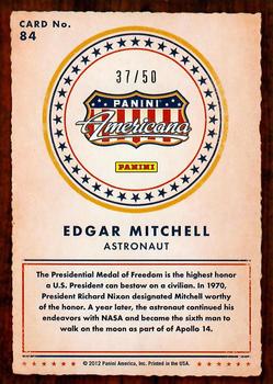 2012 Panini Americana Heroes & Legends - Silver Proof #84 Edgar Mitchell Back