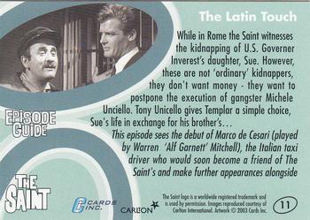 2003 Cards Inc. Best of the Saint #11 Latin Aid Back