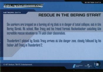 2001 Cards Inc. Thunderbirds Are Go #29 Rescue in the Bering Strait Back