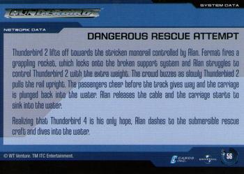 2001 Cards Inc. Thunderbirds Are Go #56 Dangerous Rescue Attempt Back