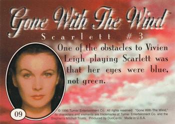 1995 DuoCards Gone With the Wind #9 Scarlett #3 Back