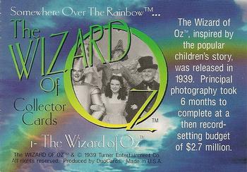 1996 DuoCards The Wizard of Oz #1 The Wizard of Oz (Cast) Back