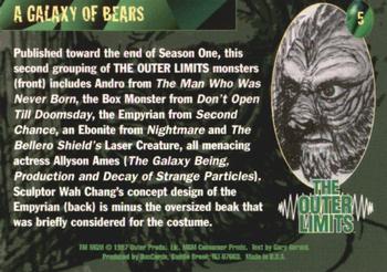 1997 DuoCards The Outer Limits #5 A Galaxy of Bears Back