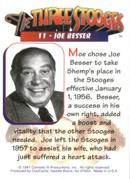 1997 DuoCards The Three Stooges #11 Joe Besser Back