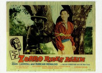 1998 DuoCards The Mask of Zorro #11 Zorro Invades the Serials Front