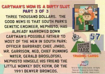 1998 Comic Images South Park #57 Cartman's Mom Is a Dirty Slut: Part 3 of 3 Back