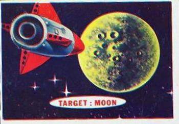 1957 Topps Space #7 Target: Moon Front