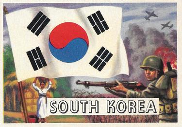 1956 Topps Flags of the World (R714-5) #37 South Korea Front