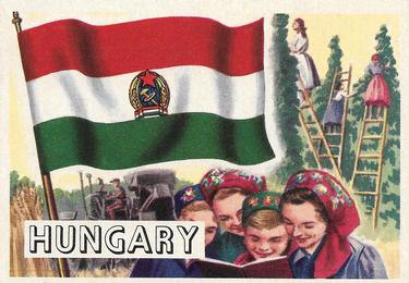 1956 Topps Flags of the World (R714-5) #38 Hungary Front