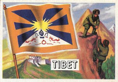 1956 Topps Flags of the World (R714-5) #52 Tibet Front